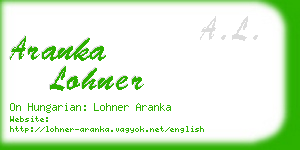 aranka lohner business card